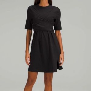 Lululemon Cotton Wrap-Front T-Shirt Dress